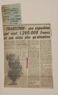 <<TRANSITION>> une exposition qui vaut 1.200.000 francs et une plus qu´attentive